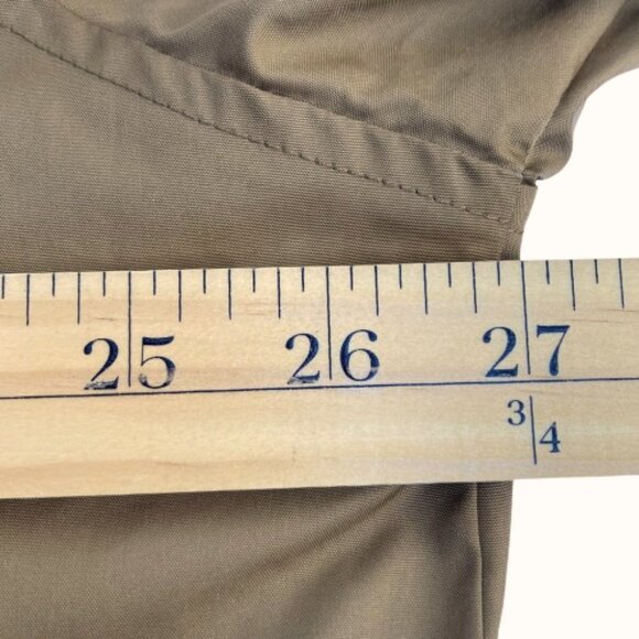 Polo Ralph Lauren Men's Jacket Medium Tan Fleece Lining Full Zip Roll-up Hood XL - Picture 13 of 16